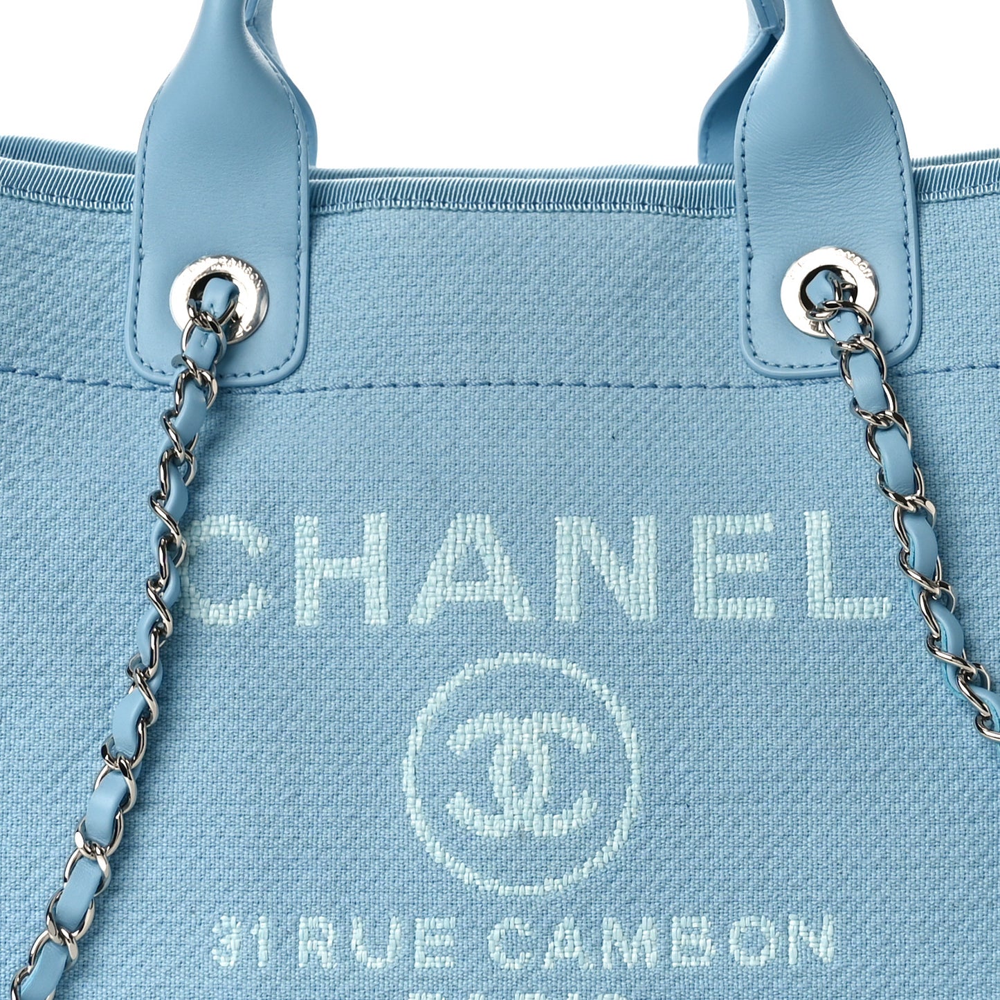 Mixed Fibers Small Deauville Tote Light Blue