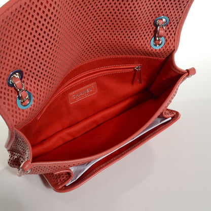Chanel Perforated Calfskin Up In The Air Flap Red 5 of 8