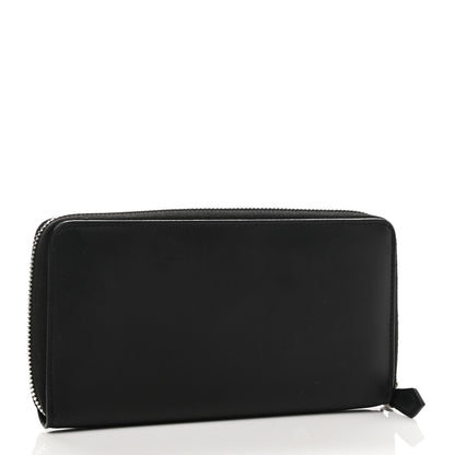 Givenchy Calfskin Logo Star Embossed Zip Around Wallet Black 3 of 8