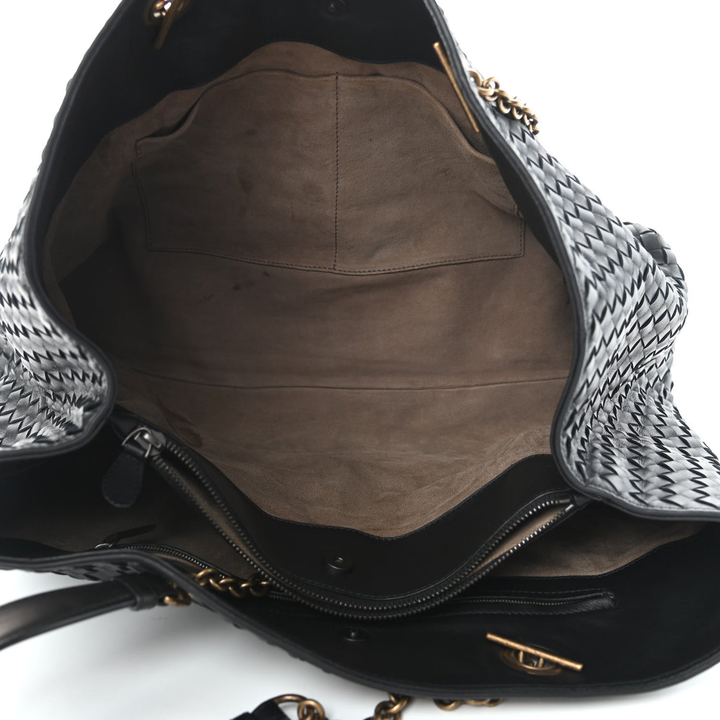 Nappa Intrecciato Large Tote Black
