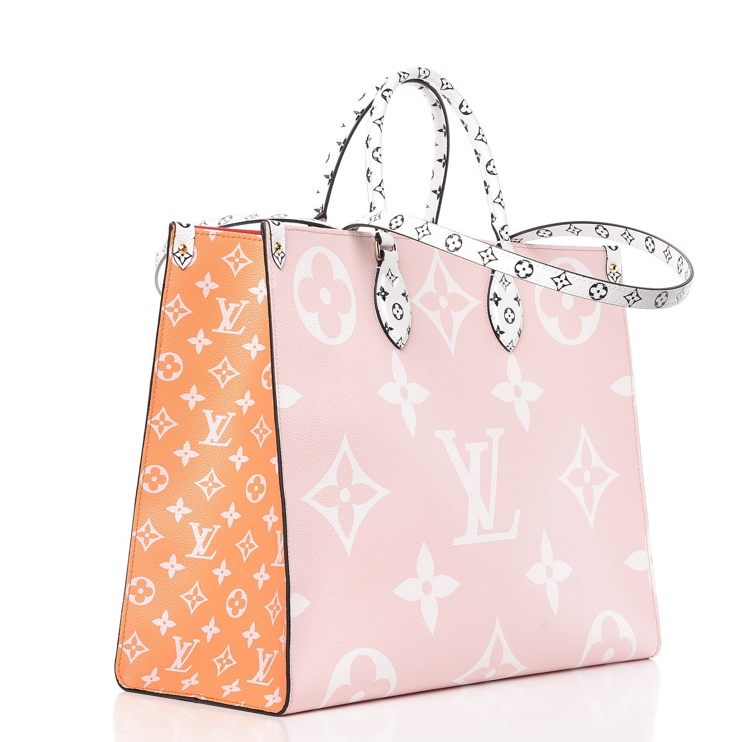 Louis Vuitton Monogram Giant Onthego GM Rouge Rose 4 of 10