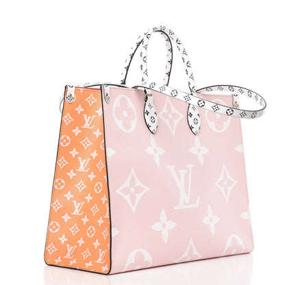 Louis Vuitton Monogram Giant Onthego GM Rouge Rose 4 of 10