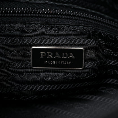 Prada Tessuto Nylon Saffiano Messenger Bag Black 6 of 17