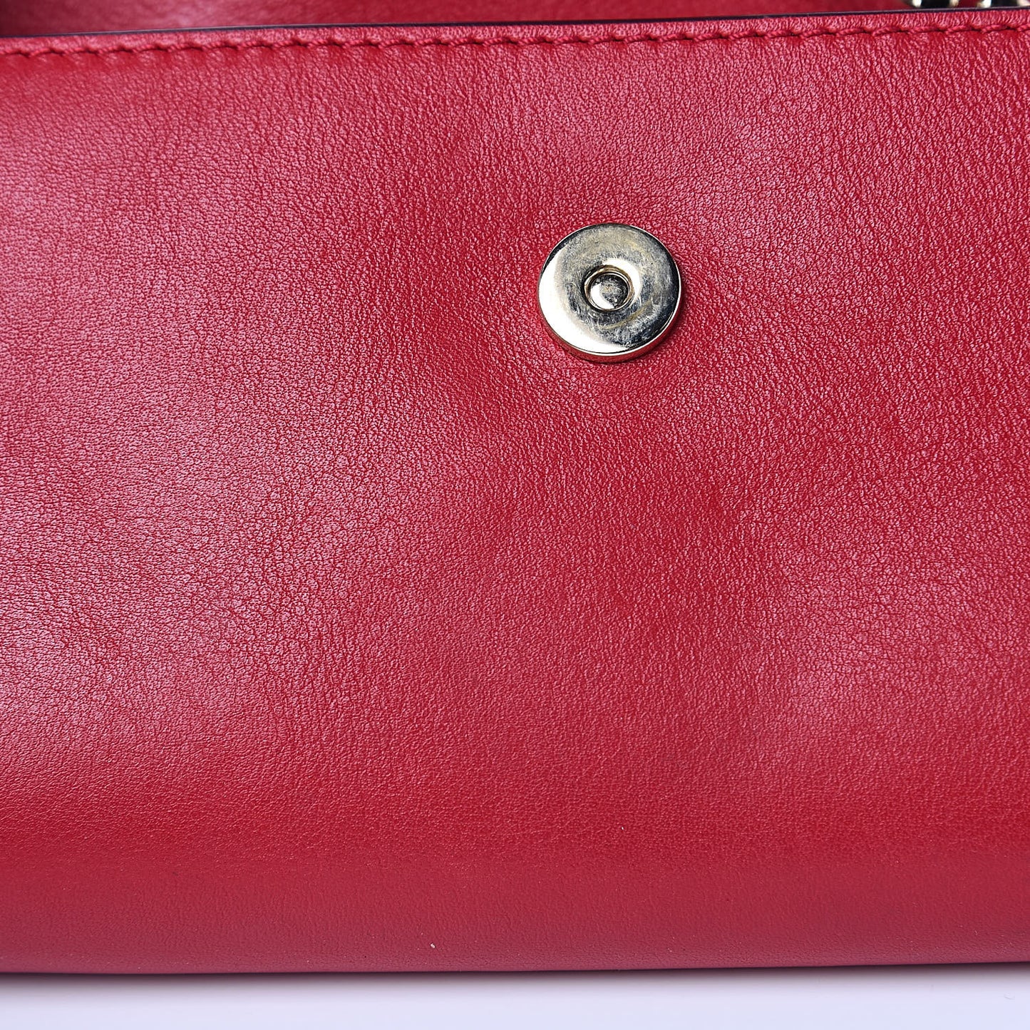 Suede Calfskin Mini Faye Shoulder Bag Tulip Red