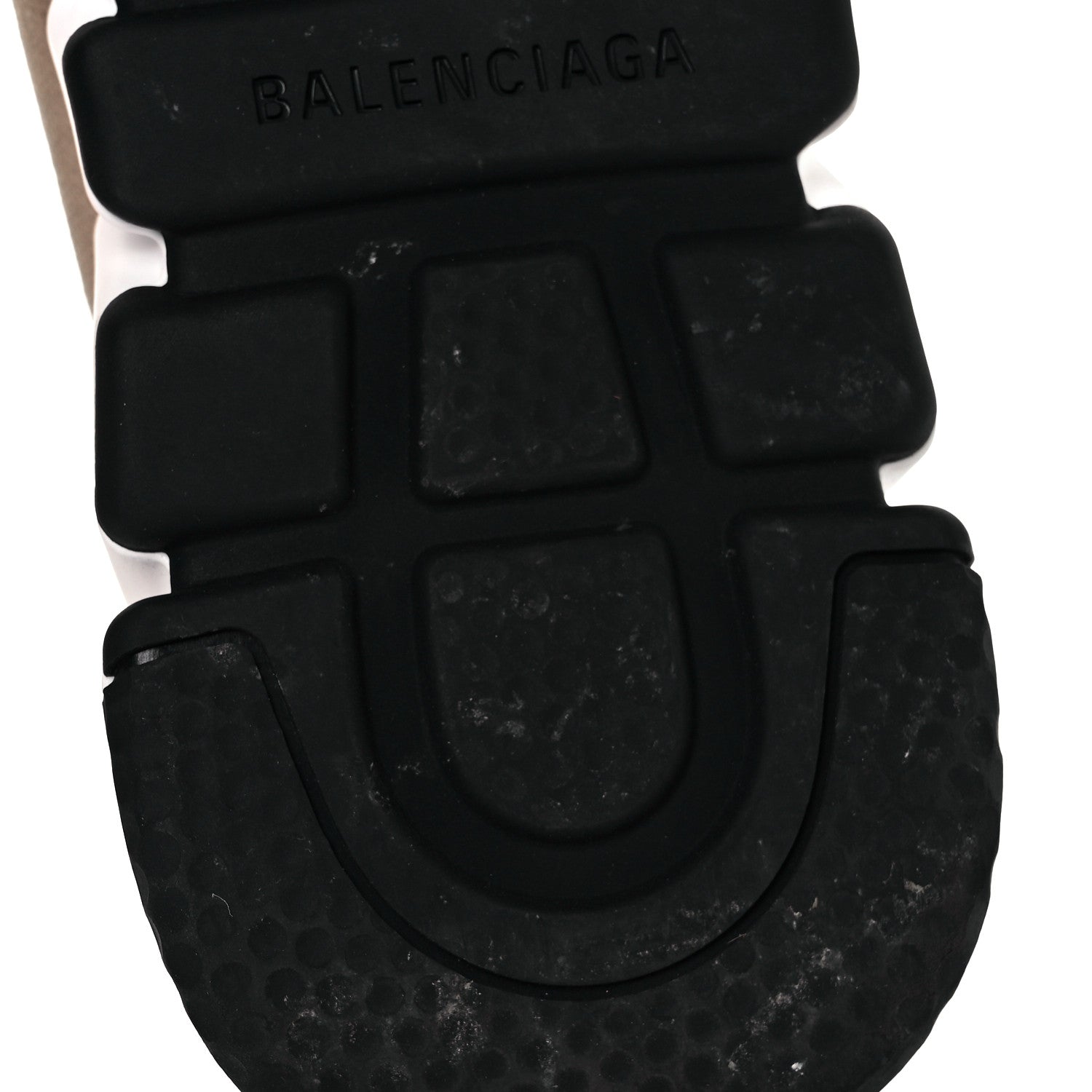 Balenciaga Neoprene Knit Bi-Color Sole Womens Speed Sneakers 37 Beige White Black 7 of 8