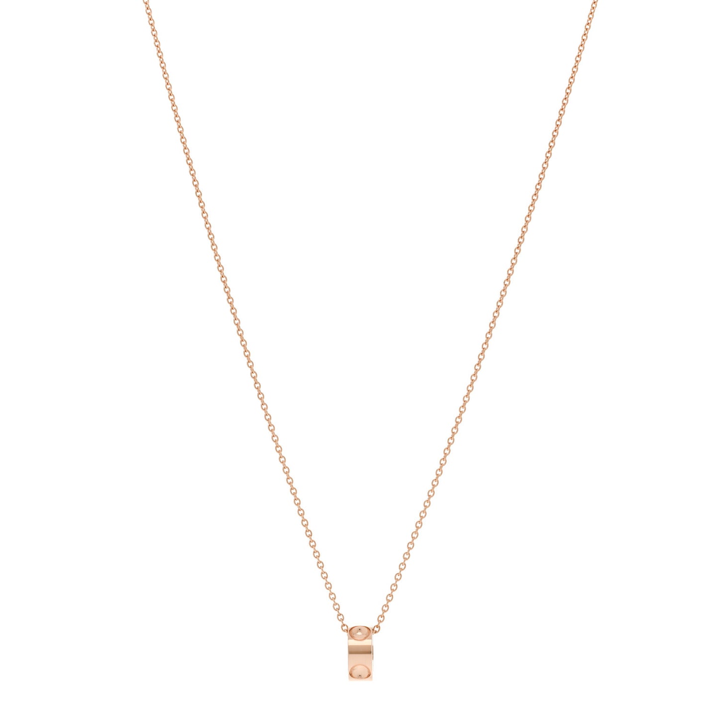 18K Pink Gold Empreinte Pendant Necklace