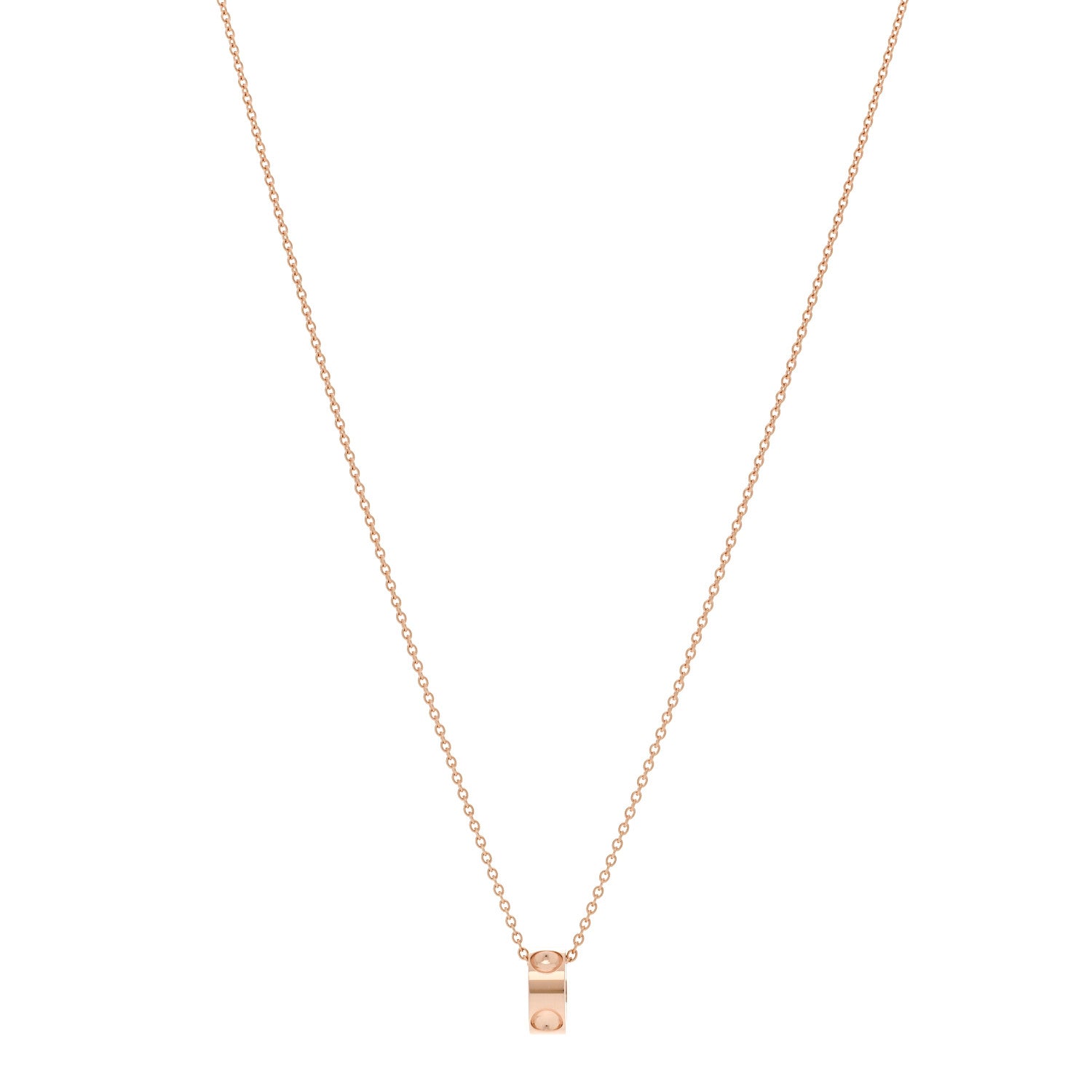 Louis Vuitton 18K Pink Gold Empreinte Pendant Necklace 1 of 6