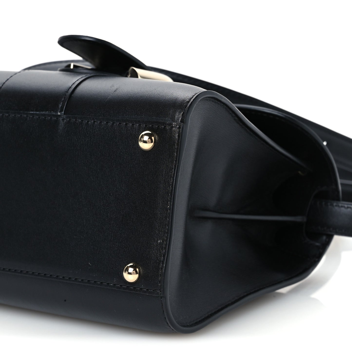 Box Calfskin Mini Brillant Satchel Black