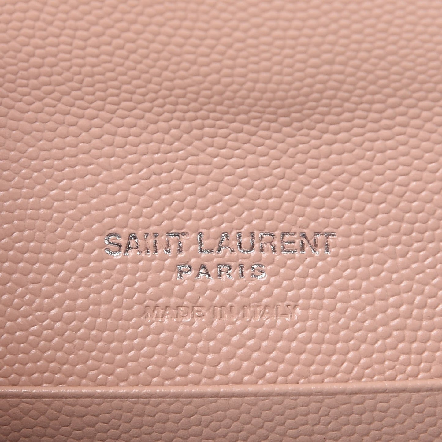 Grain De Poudre Matelasse Chevron Small Monogram Envelope Wallet Pale Blush