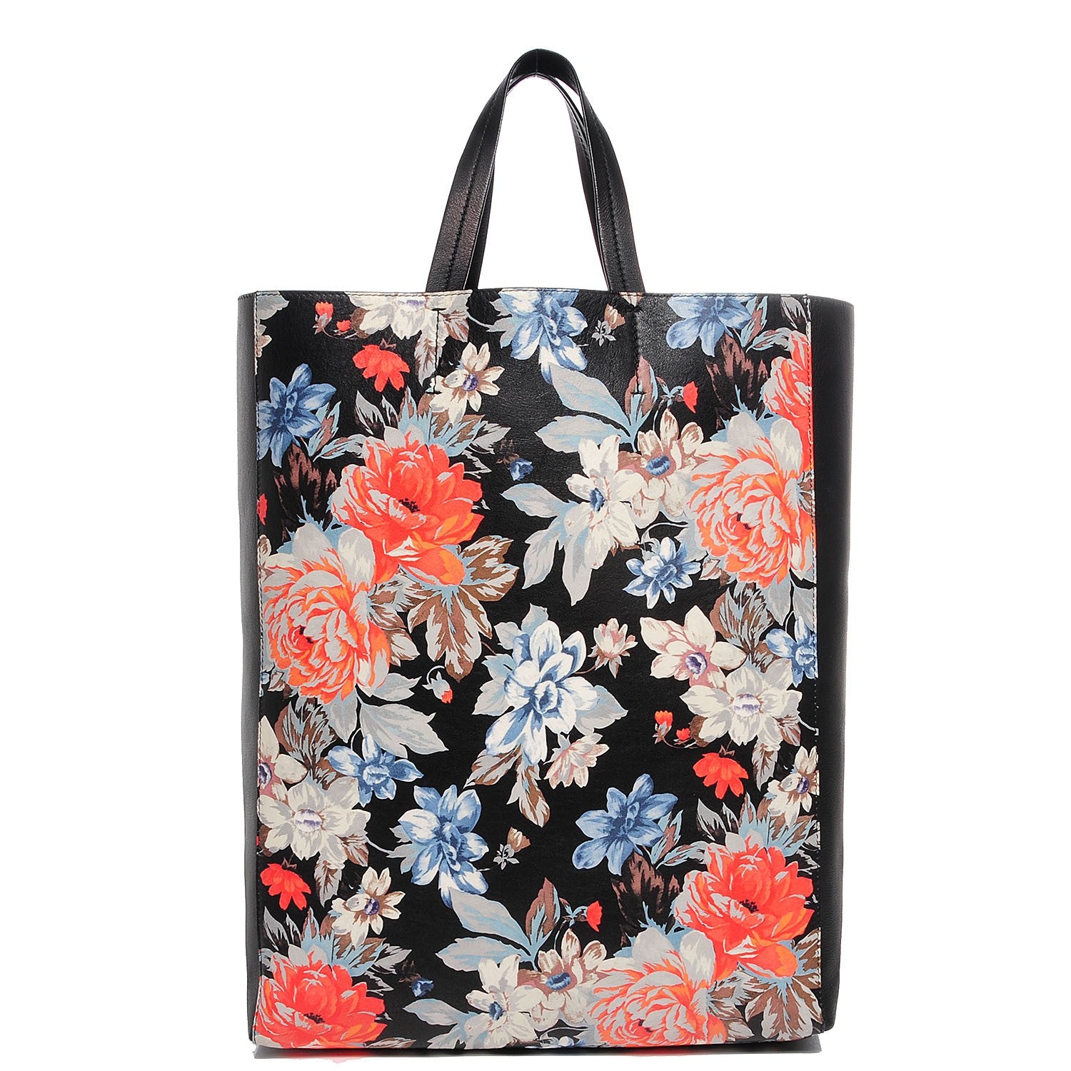 Celine Lambskin Floral Vertical Cabas Potiron 1 of 9