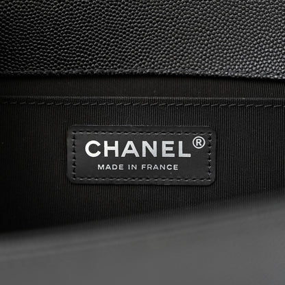 Chanel Caviar Quilted Medium Boy Flap Black 6 of 10