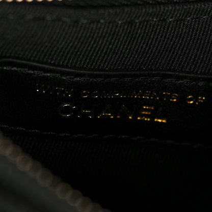 Chanel Velvet Crystal Quilted Chain Hobo Black 8 of 11
