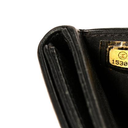 Chanel Caviar Timeless CC Compact French Wallet Black 9 of 12