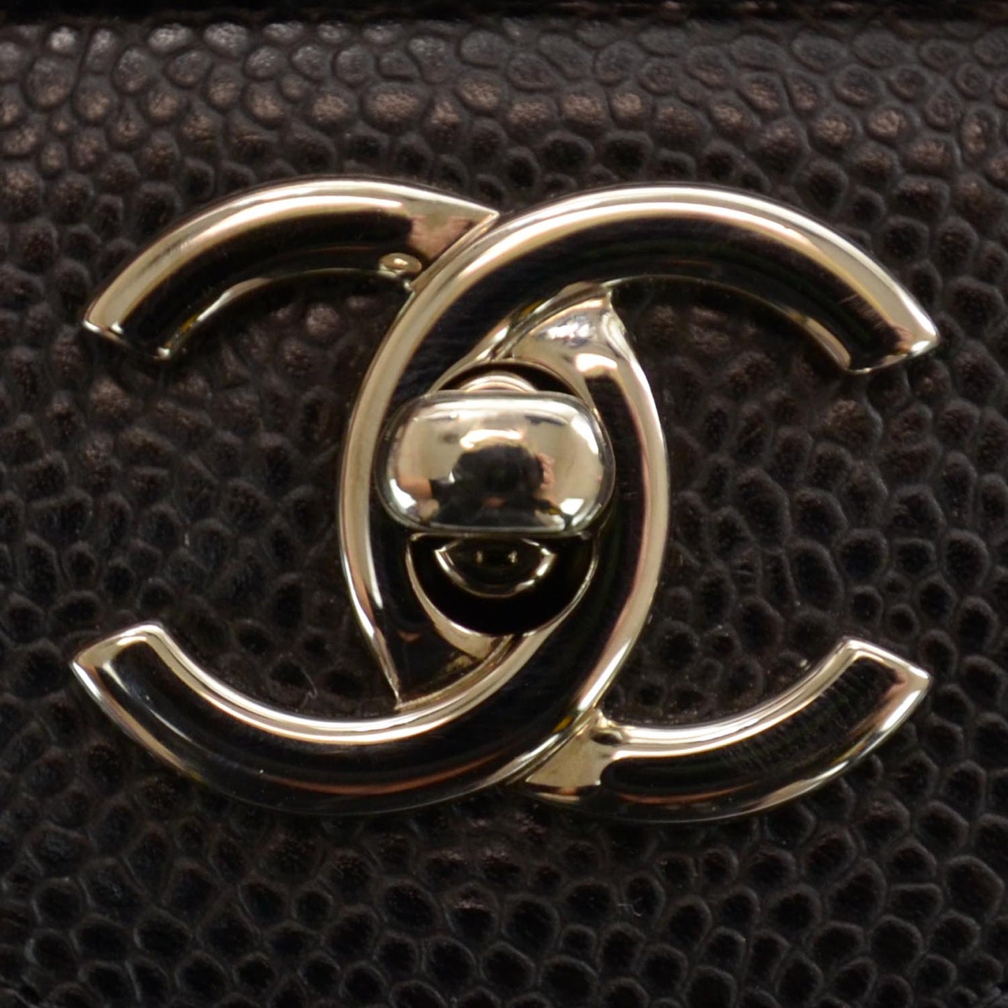 Caviar Jumbo Single Flap Black