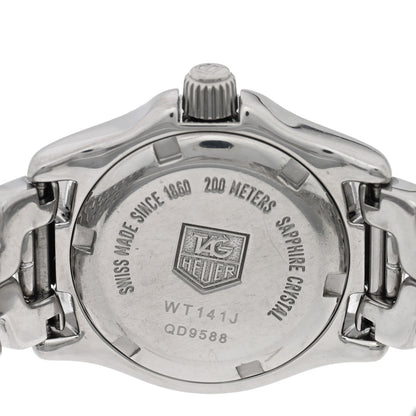 Tag Heuer Stainless Steel Diamond Bezel Mother of Pearl 26mm Link Quartz Watch WT141J 4 of 4