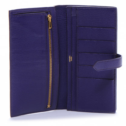 Hermes Chevre Bearn Wallet Iris 5 of 8
