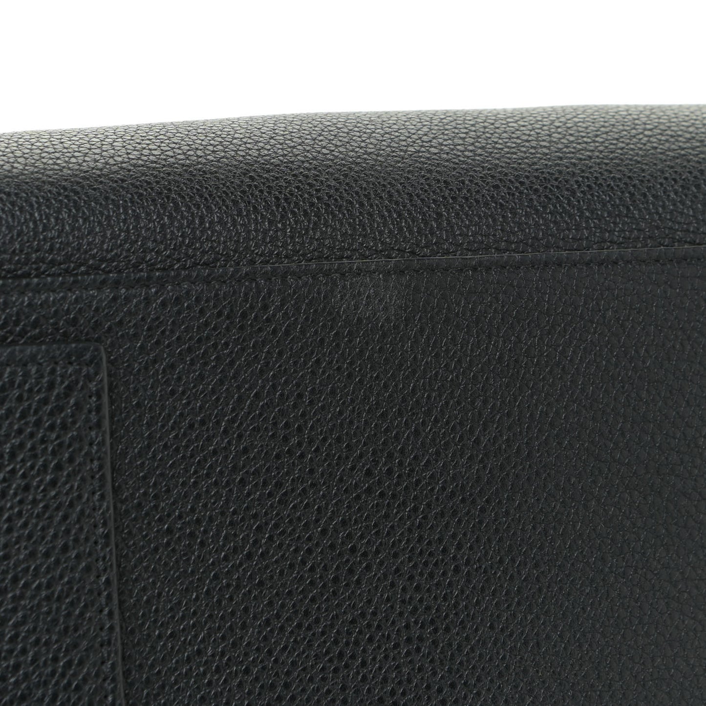 Grained Calfskin Small Supple Sac De Jour Black