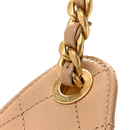 Chanel Caviar Quilted Small Chanel 25 Handbag Beige 10 of 13