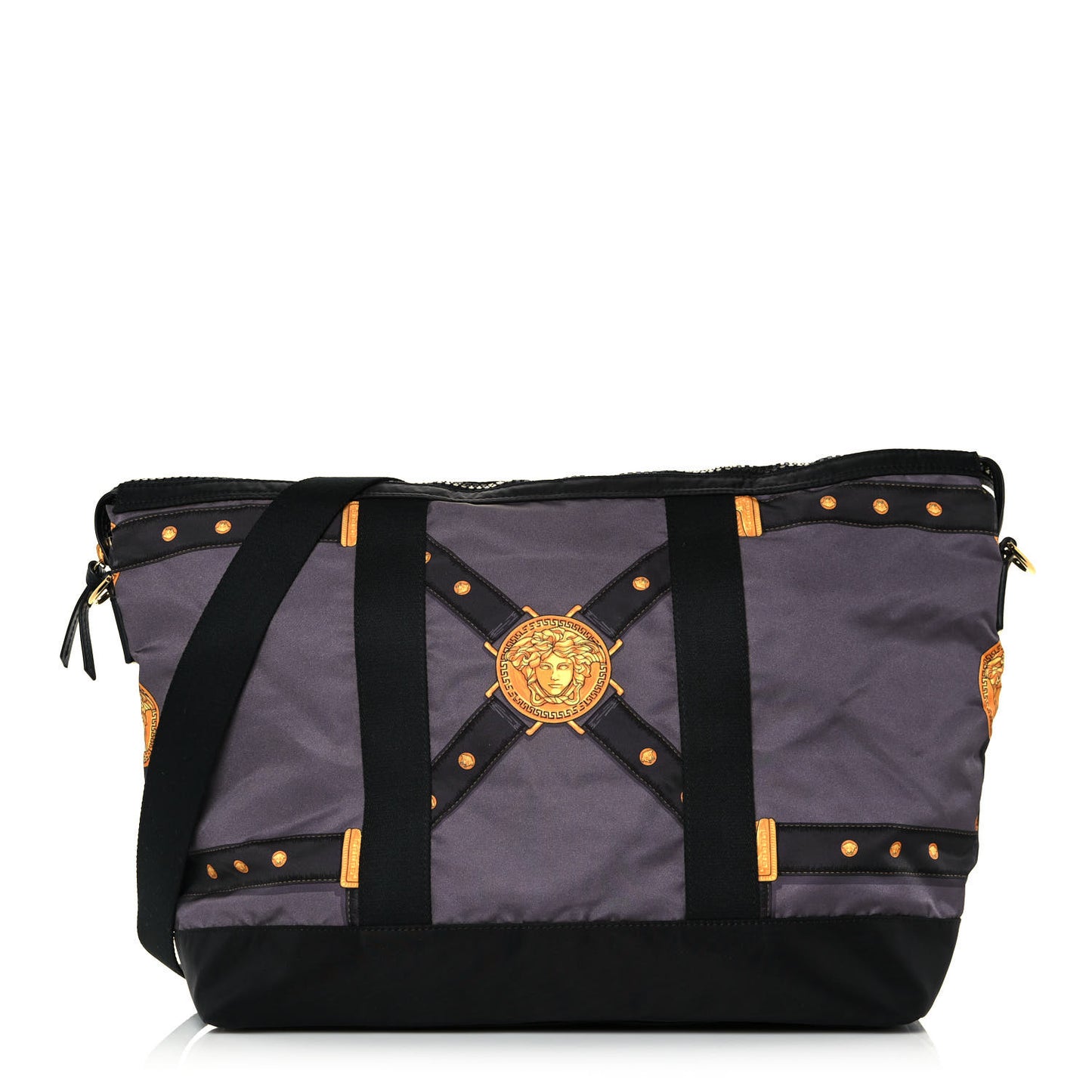 Nylon Tribute Print Convertible Tote Grey