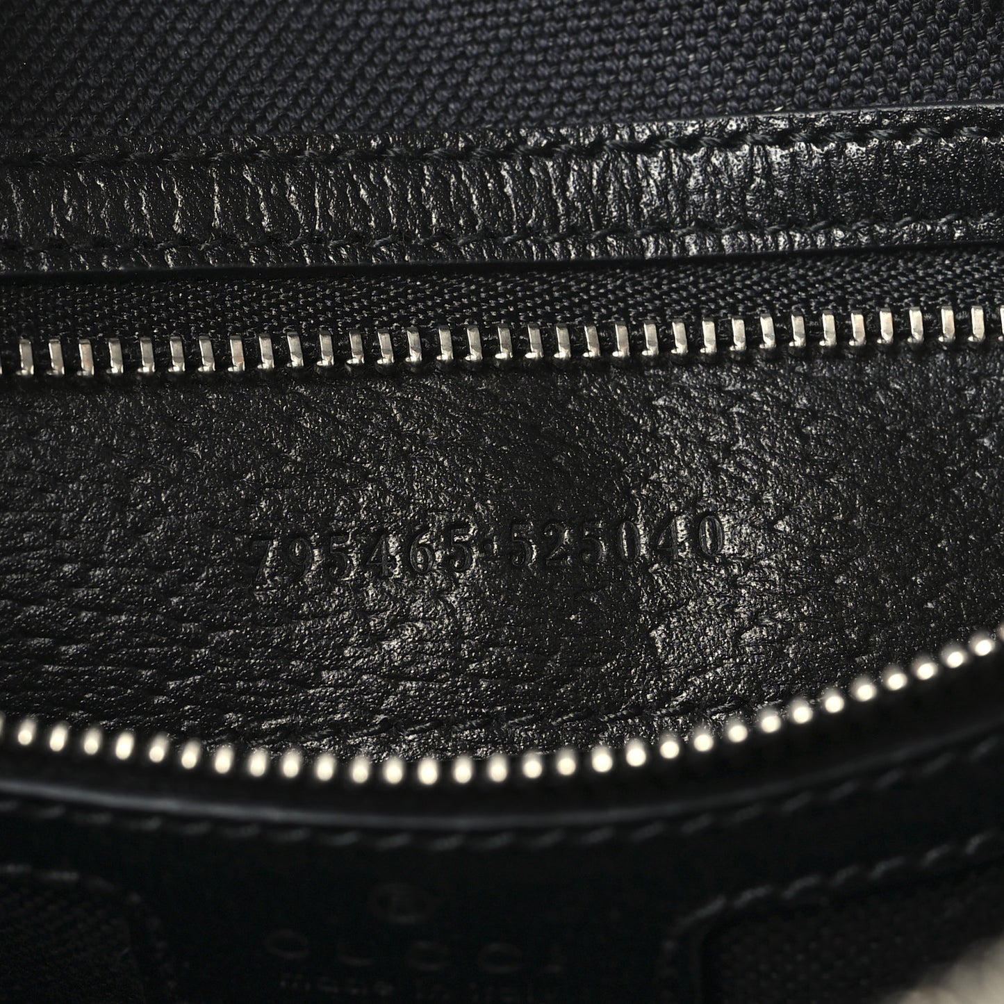 GG Supreme Monogram Textured Dollar Calfskin Small Crossbody Bag Black