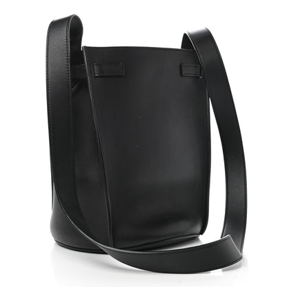 Celine Smooth Calfskin Long Strap Big Bag Bucket Black 4 of 21