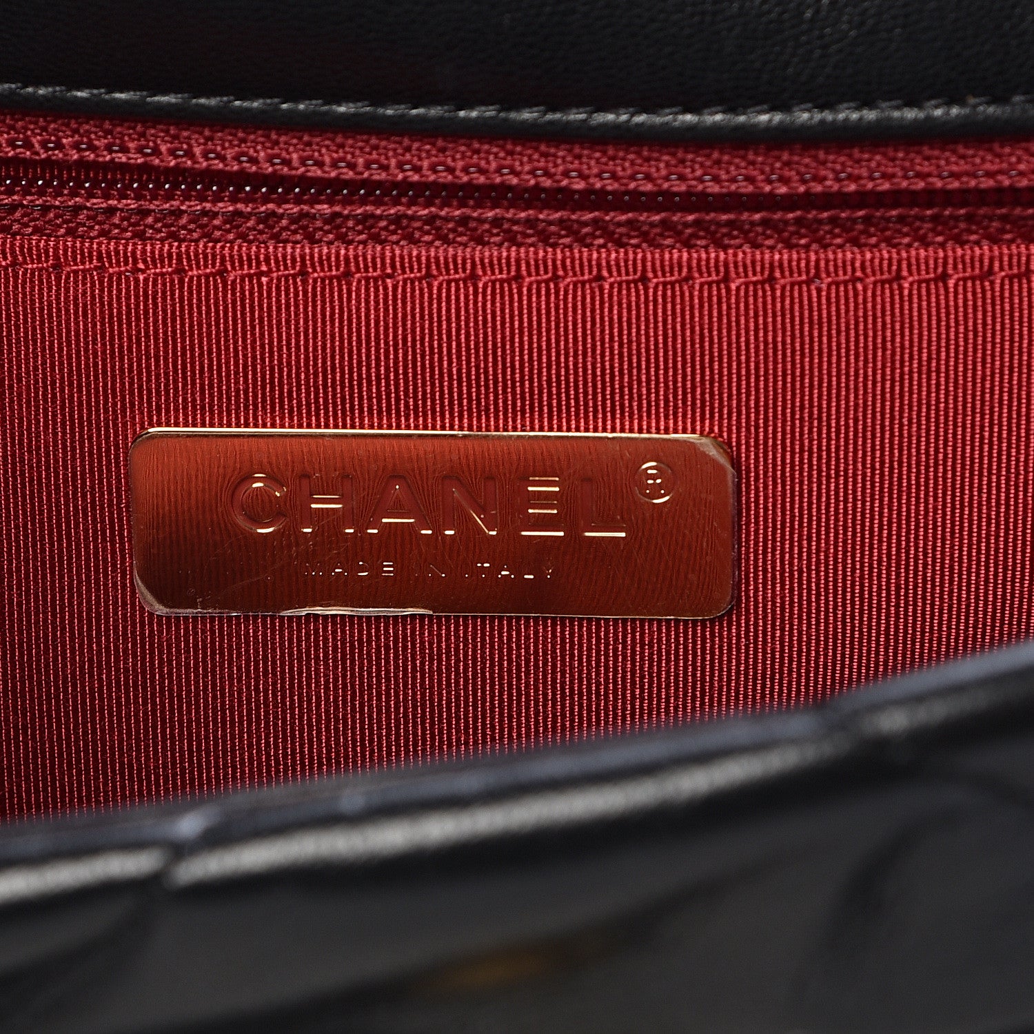 Chanel Goatskin Quilted Medium 19 Flap Black 6 of 10