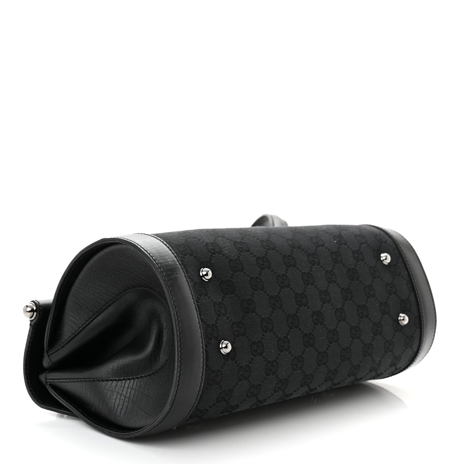 Gucci Monogram Bamboo Bullet Bag Black 4 of 10