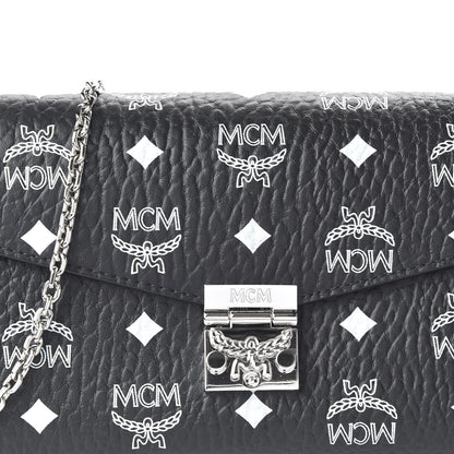 MCM Visetos Monogram Medium Millie Crossbody Bag Black 9 of 9
