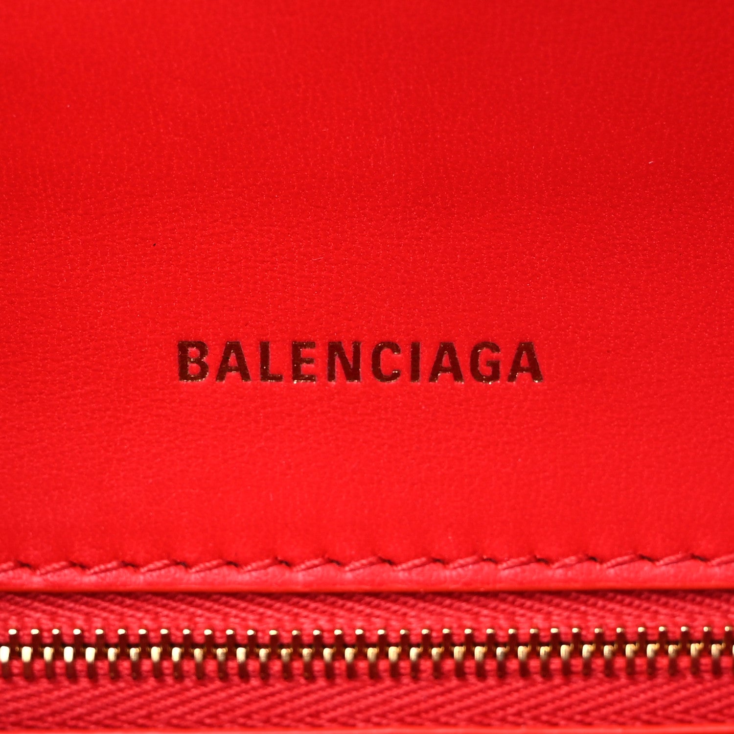 Balenciaga Shiny Box Calfskin Small Hourglass Top Handle Bag Bright Red 6 of 6