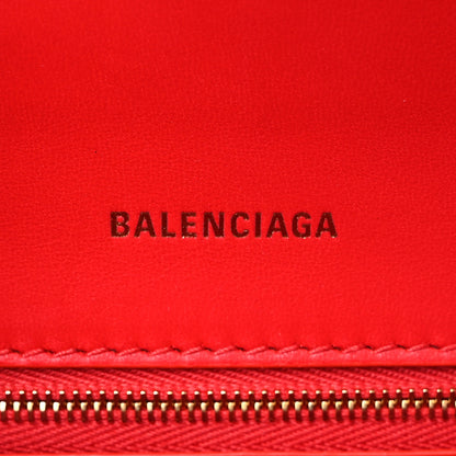 Balenciaga Shiny Box Calfskin Small Hourglass Top Handle Bag Bright Red 6 of 6