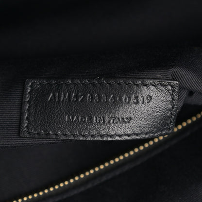 Saint Laurent Suede All-Over Monogram Medium Le Monogramme Duffle Black 12 of 24