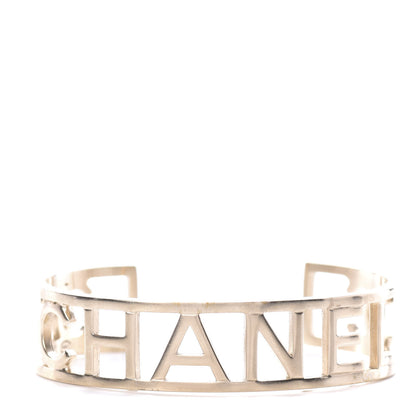 Chanel Logo Cuff Bracelet Gold 1 of 5