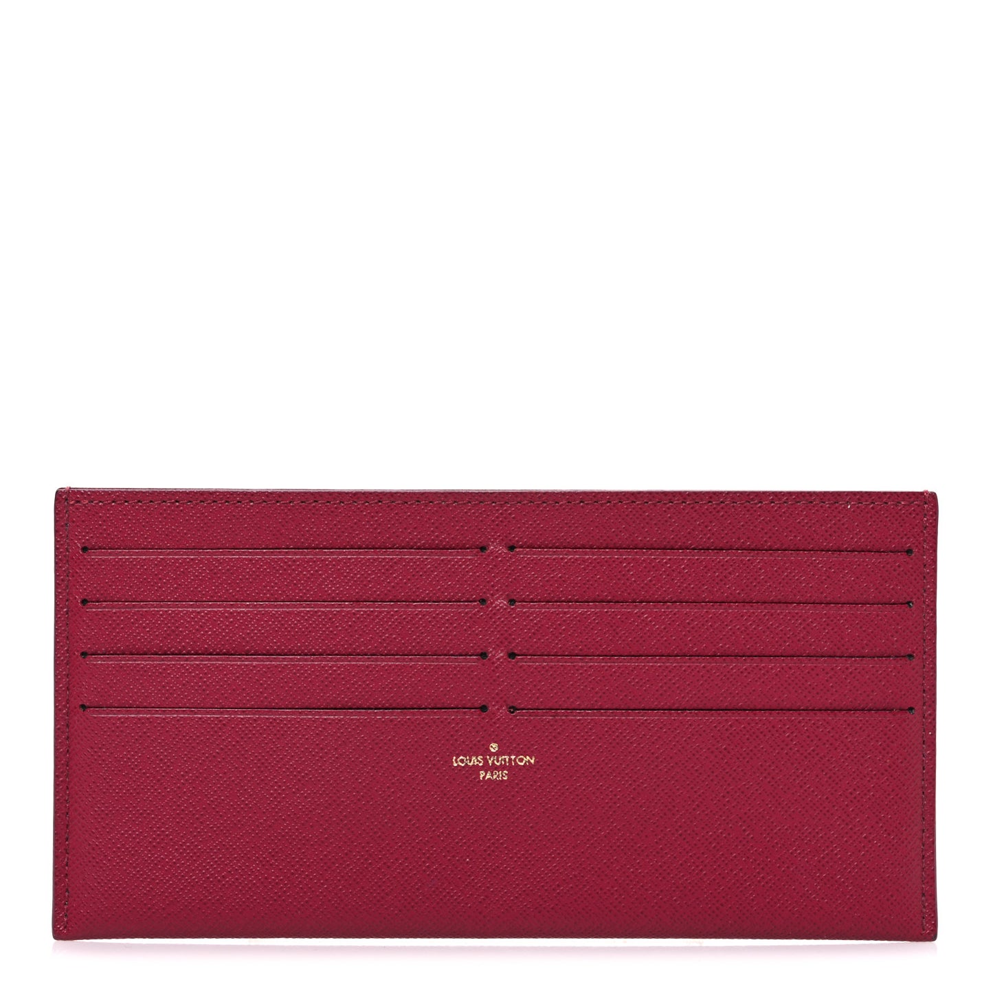Calfskin Felicie Card Holder Insert Fuchsia