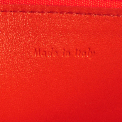 Celine Leather Bi-Color Pouch Clutch Orange/Raspberry 7 of 8