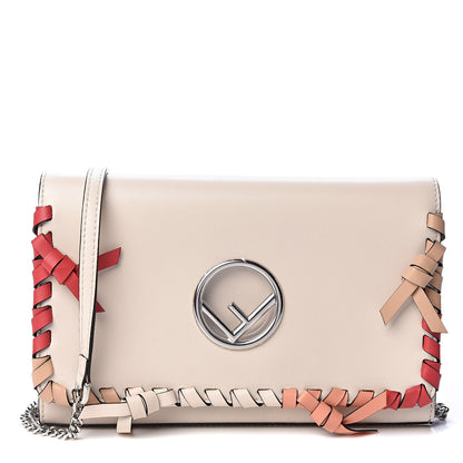 Fendi Vitello Liberty F is Fendi Whipstitch Bow Wallet On Chain Camelia Multicolor 1 of 11