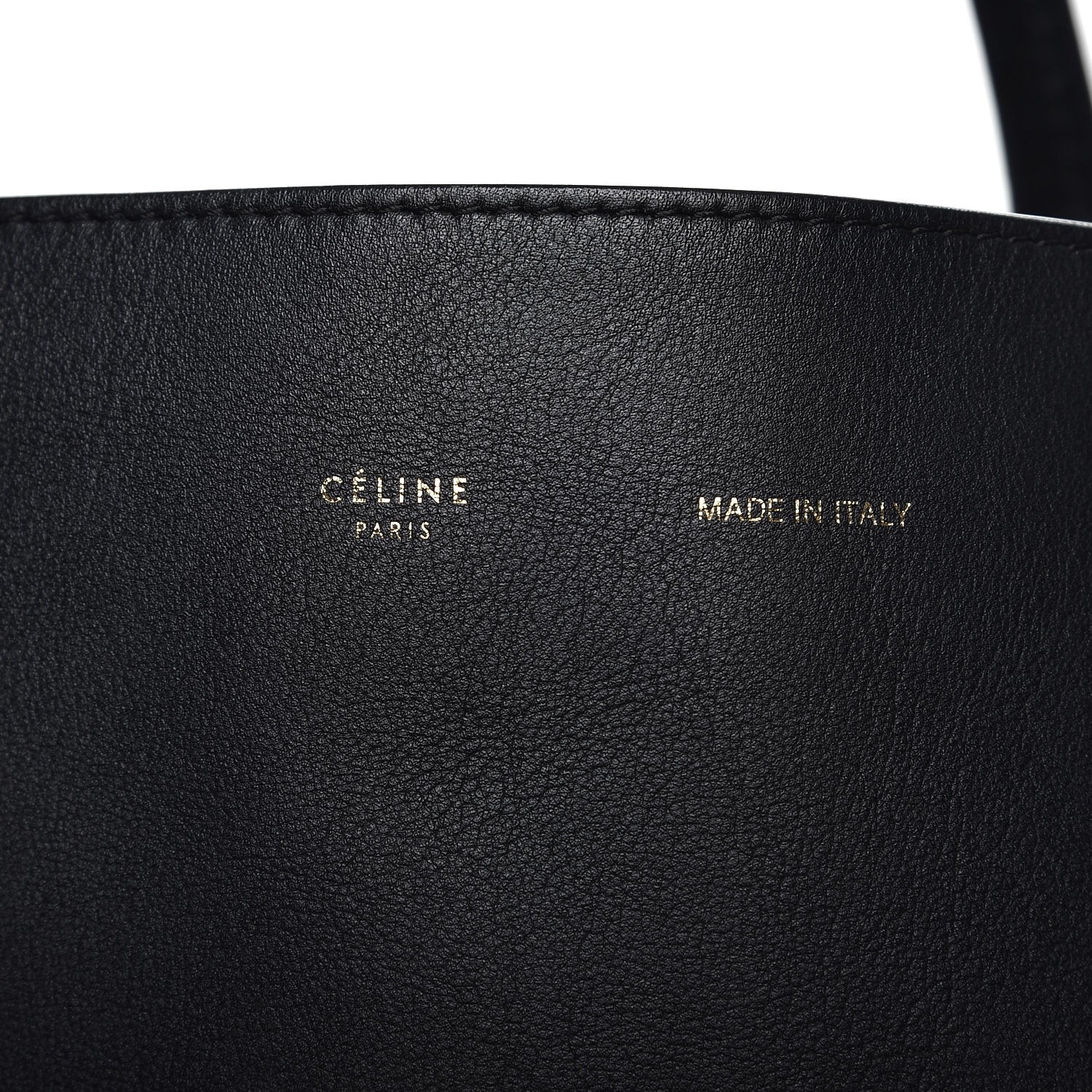 Celine Smooth Calfskin Nubuck Medium Horizontal Cabas Phantom Black 8 of 15