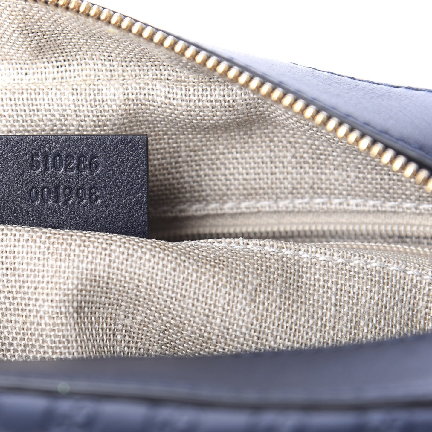 Microguccissima Medium Crossbody Bag Blue