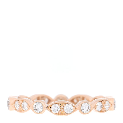 Tiffany 18K Rose Gold Diamond Jazz Band Ring 54 7 3 of 4