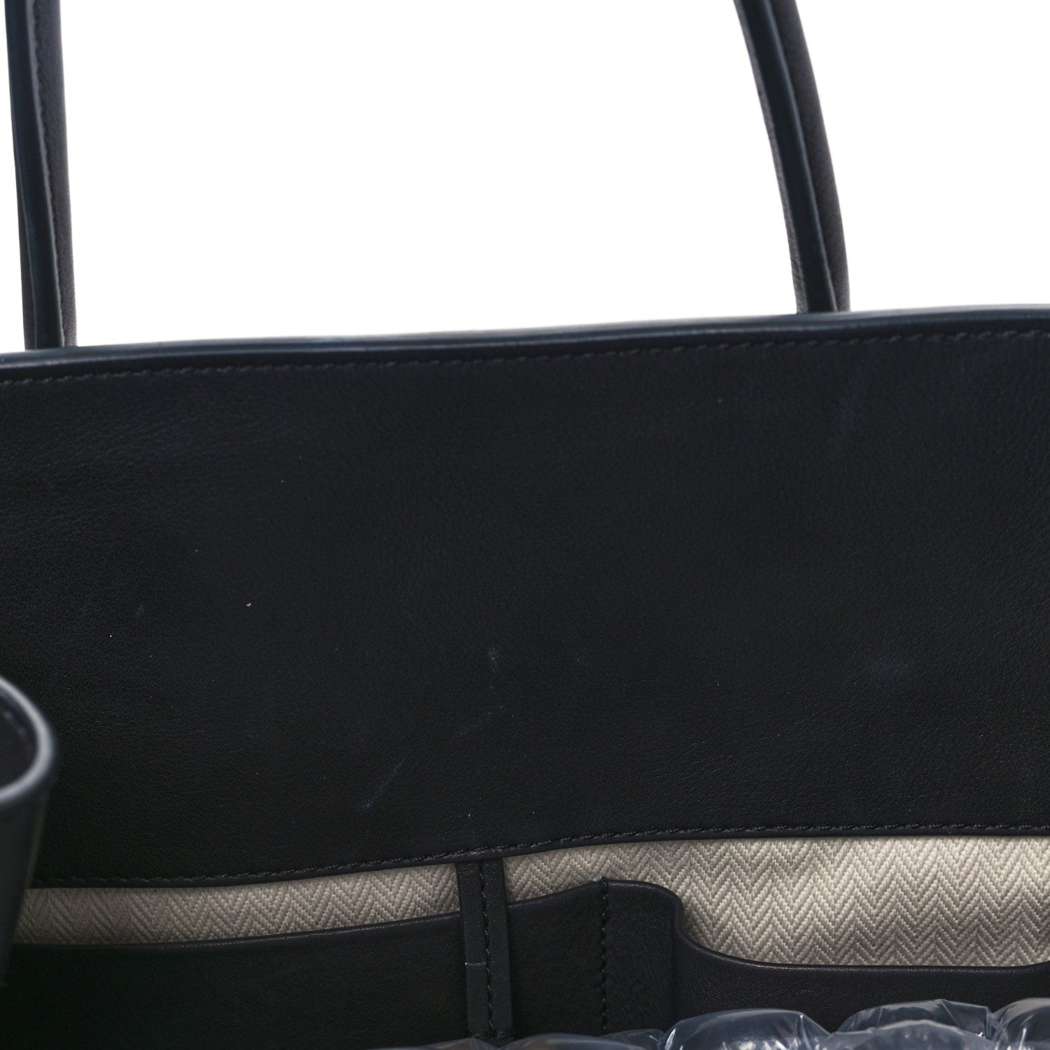 The Row Polished Saddle Calfskin Soft Margaux 15 Black 12 of 12