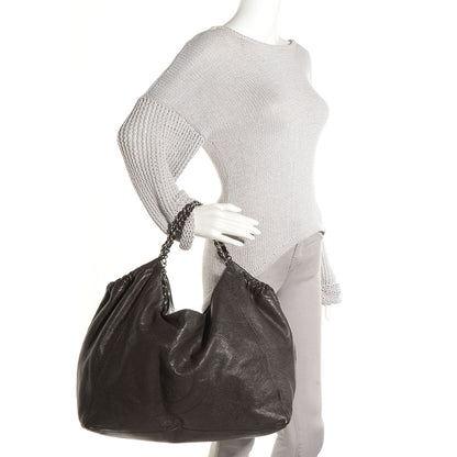 Chanel Distressed Caviar Large Coco Cabas Dark Grey 2 of 8