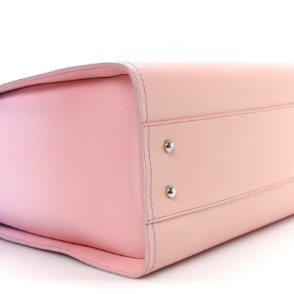 Chanel Shaded Calfskin Small Deauville Tote Light Purple Pink Coral 10 of 11