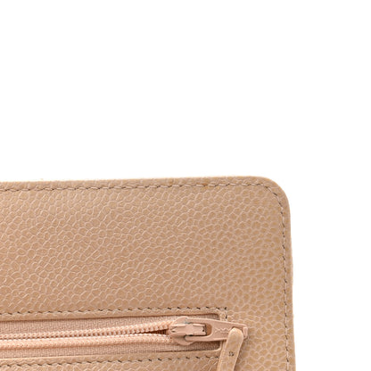 Chanel Caviar Quilted Wallet On Chain WOC Beige 15 of 16