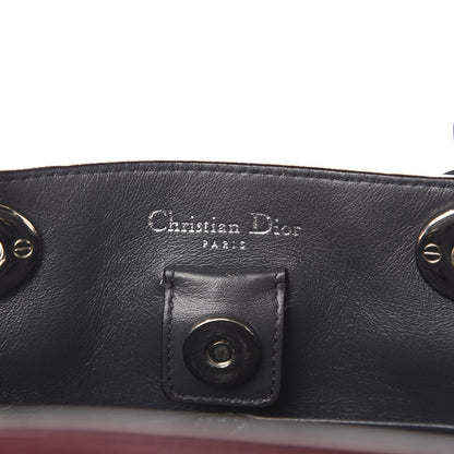 Christian Dior Smooth Calfskin Medium Diorissimo Burgundy Pink Black 7 of 13