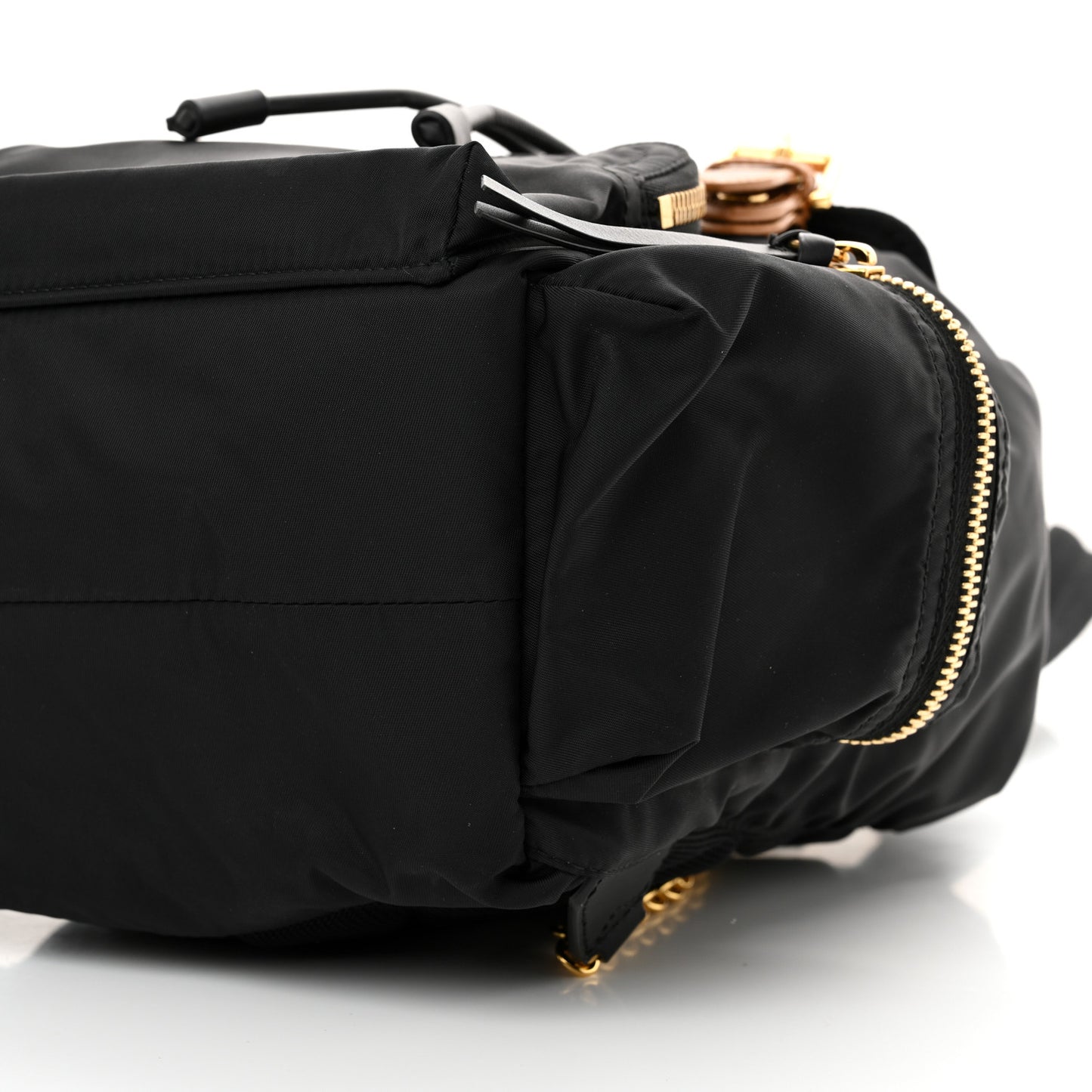 Nylon Medium Rucksack Backpack Black