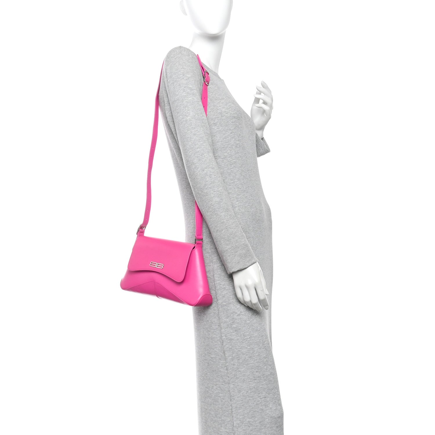 Balenciaga Box Calfskin Medium XX Flap Bag Lipstick Pink 2 of 12