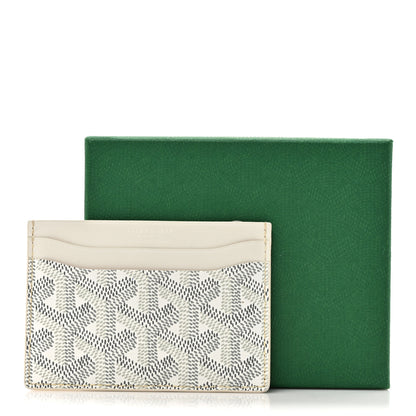 Goyard Goyardine Saint Sulpice Card Holder White 10 of 10