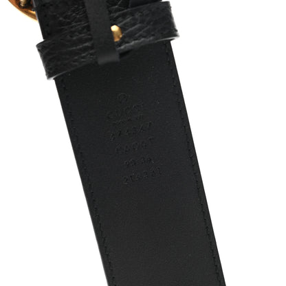 Gucci Dollar Calfskin Interlocking G Belt 90 36 Black 3 of 5