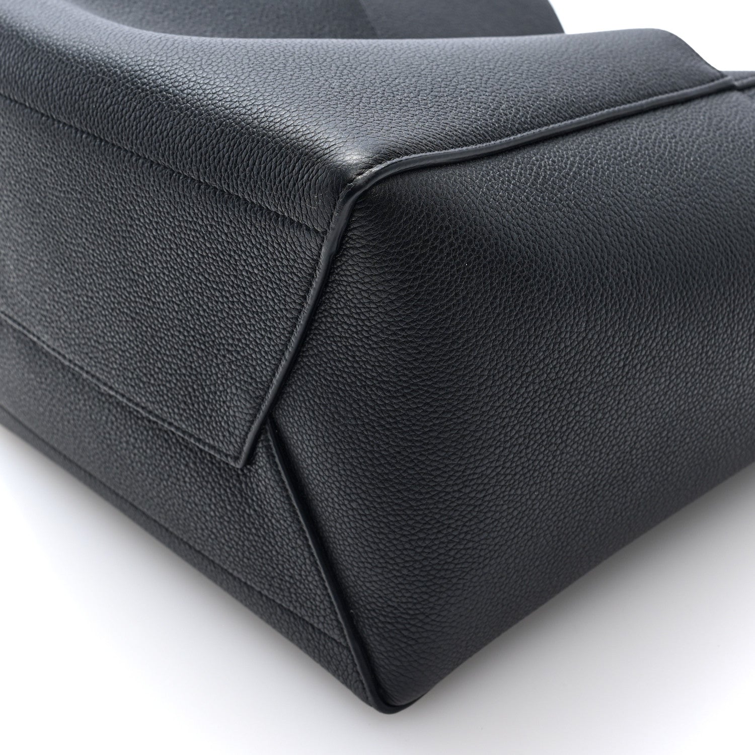 Celine Soft Grained Calfskin Sangle Bucket Bag Black 9 of 9