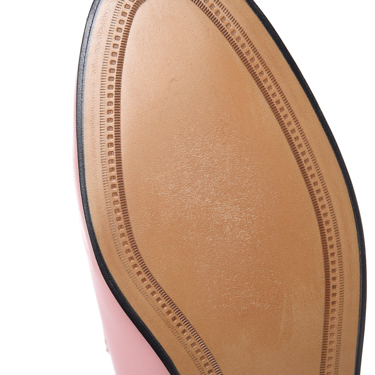 Gucci Lambskin Womens Brixton Horsebit Loafers 37.5 Perfect Pink 9 of 10