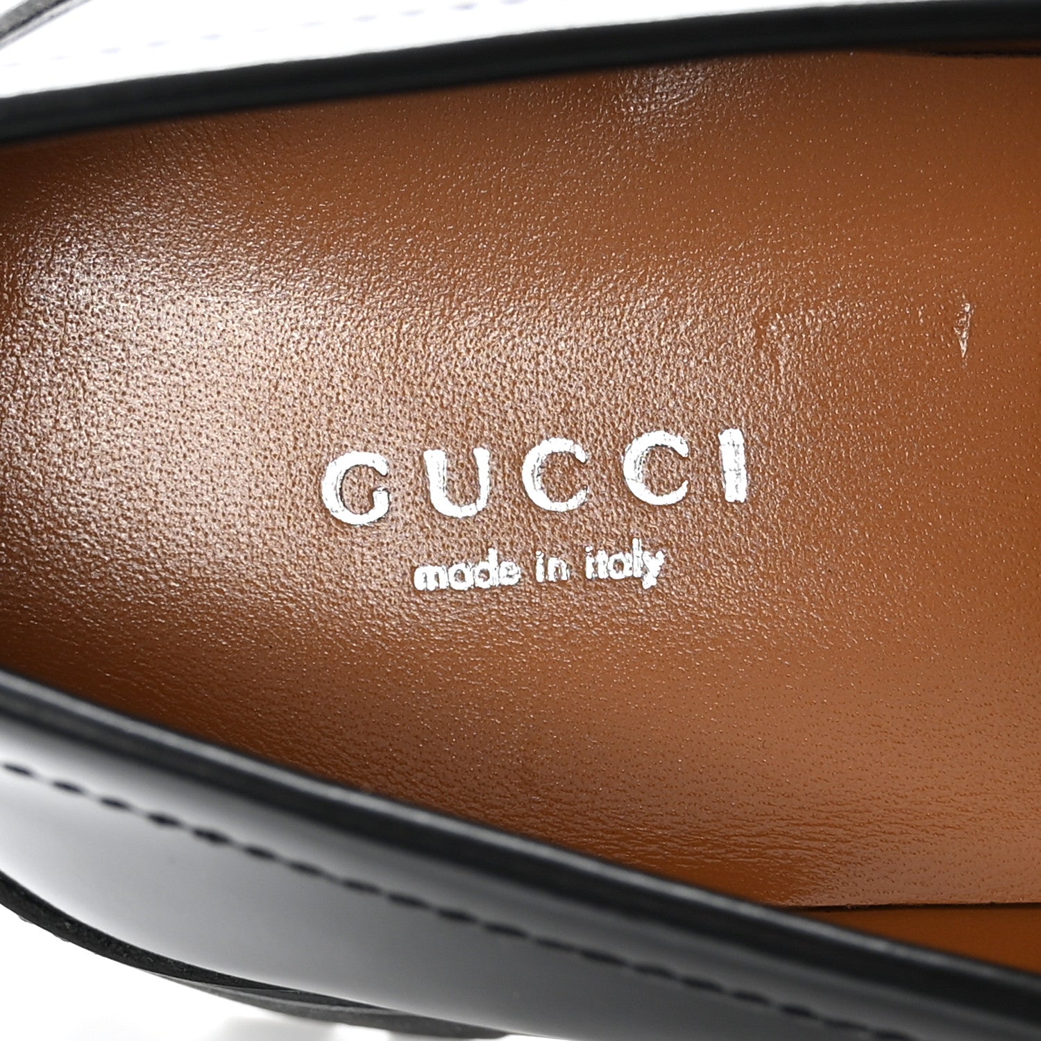 Gucci Cordovan Lux Womens Jeanne Platform Lug Sole 30/45mm Loafers 39 Black 7 of 12